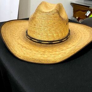JASON ALDEAN SIZE MEDIUM (7/21 7/8”)Classic BURNT TAN AMARILLO SKYCowboy Hat EUC